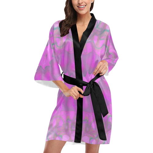 Smoky Pink Kimono Robe