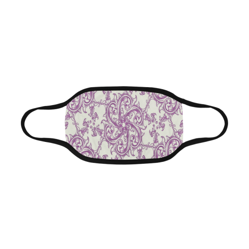 Purple Flower Swirl Mouth Mask
