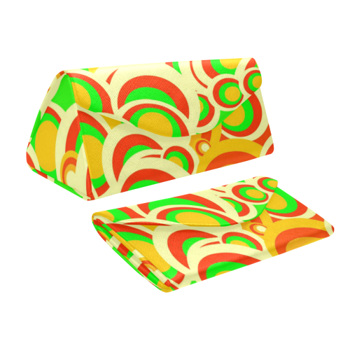 retro pattern 1973A by JamColors Custom Foldable Glasses Case