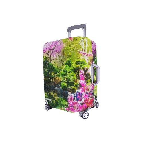 oriental garden Luggage Cover/Small 18"-21"
