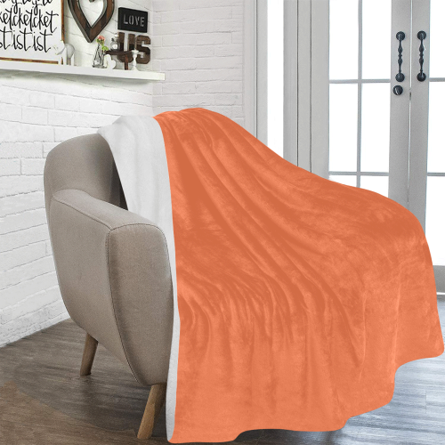 color coral Ultra-Soft Micro Fleece Blanket 54''x70''