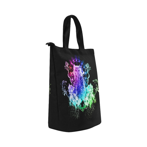 Colorful owl Nylon Lunch Tote Bag (Model 1670)