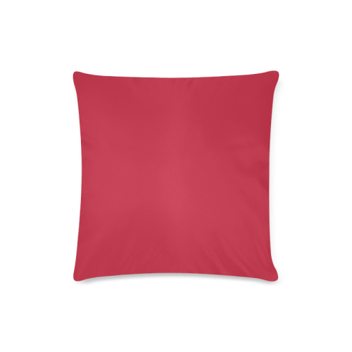 Cardinal Red Custom Zippered Pillow Case 16"x16"(Twin Sides)