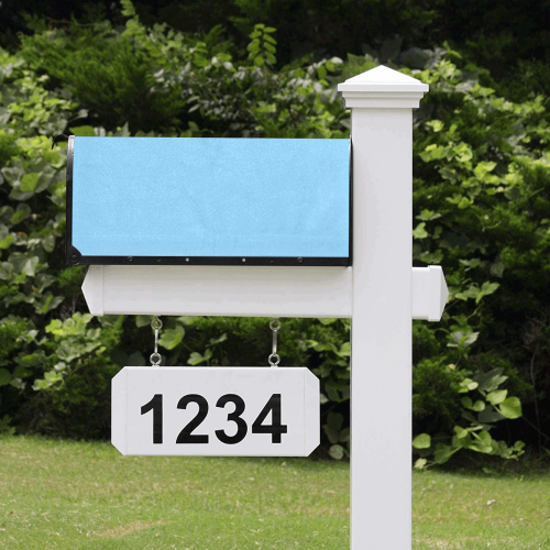 color light sky blue Mailbox Cover
