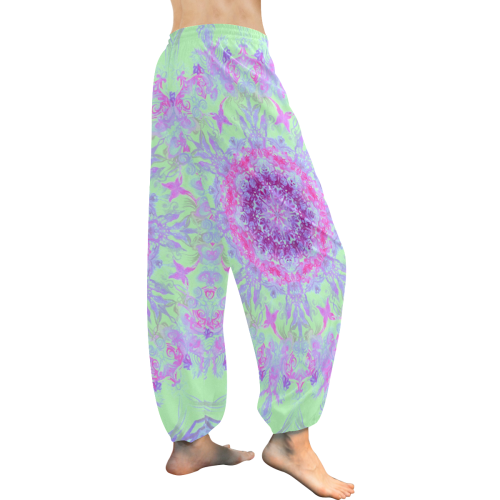 mandala light 6 Women's All Over Print Harem Pants (Model L18)