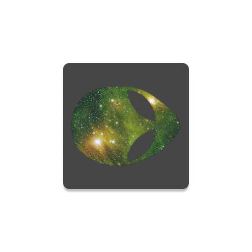 Cosmic Alien - Galaxy - Stars Square Coaster