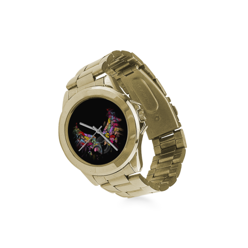 Angel Popart by Nico Bielow Custom Gilt Watch(Model 101)