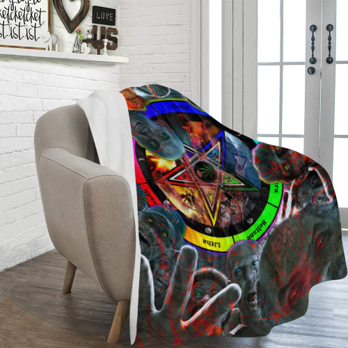 Zombies - Attack of the Bedroom Ultra-Soft Micro Fleece Blanket 60"x80"