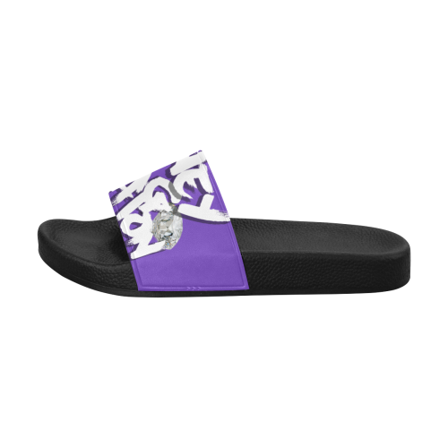 MBF slippers purple Men's Slide Sandals (Model 057)