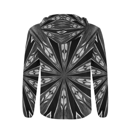 NATIVE All Over Print Full Zip Hoodie for Men/Large Size (Model H14)