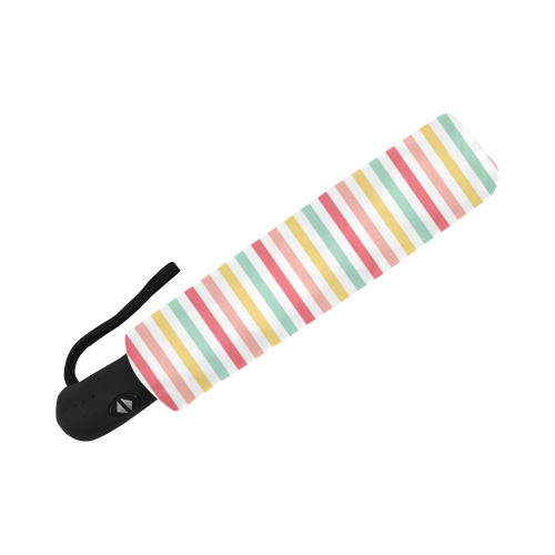 Pastel Stripes Auto-Foldable Umbrella (Model U04)