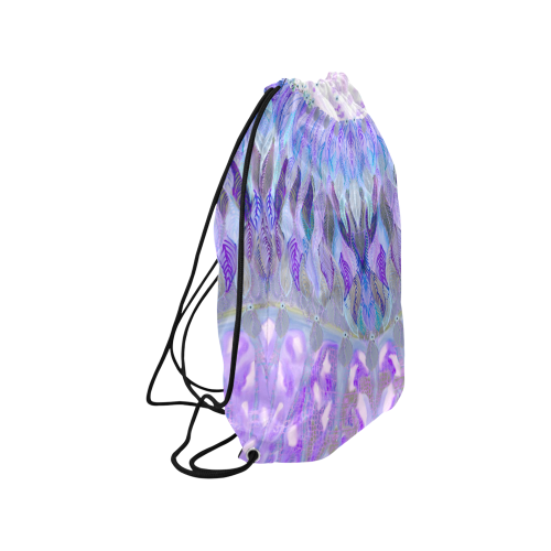 shawl purple Medium Drawstring Bag Model 1604 (Twin Sides) 13.8"(W) * 18.1"(H)