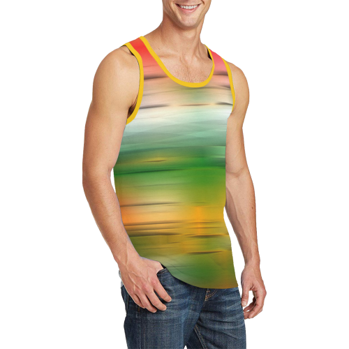 noisy gradient 3 by JamColors Men's All Over Print Tank Top (Model T57)