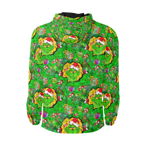 Maybe I like Christmas by Nico Bielow All Over Print Quilted Windbreaker for Men (Model H35)