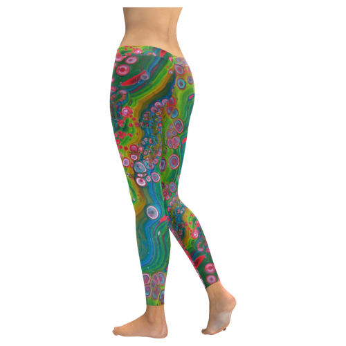 rainbow errthang. Women's Low Rise Leggings (Invisible Stitch) (Model L05)