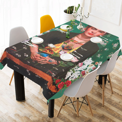 Wings to Fly Cotton Linen Tablecloth 52"x 70"