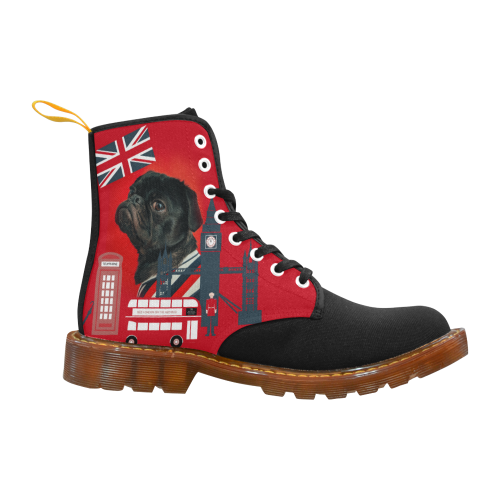 Cute Proud London Pug Martin Boots For Men Model 1203H