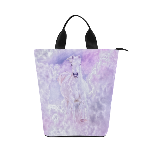 Girly Romantic Horse Of Clouds Nylon Lunch Tote Bag (Model 1670)