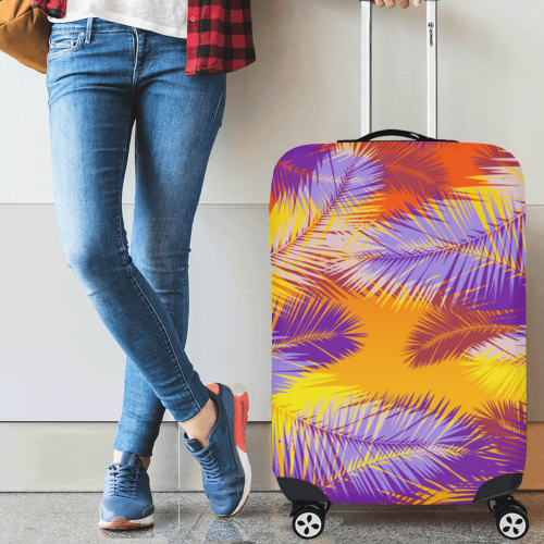 Tropical summer pop art Luggage Cover/Medium 22"-25"