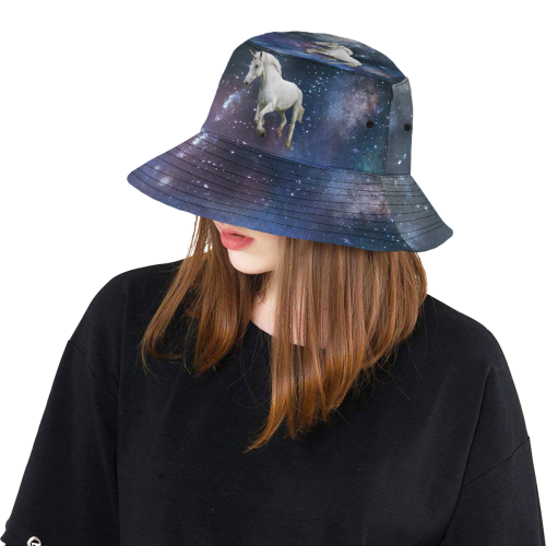 Unicorn and Space All Over Print Bucket Hat