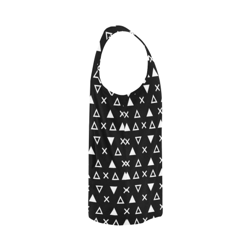 Geo Line Triangle All Over Print Tank Top for Men (Model T43)