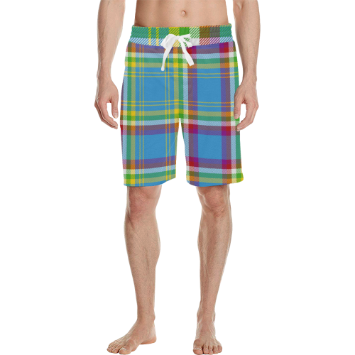 Yukon Tartan Men's All Over Print Casual Shorts (Model L23)