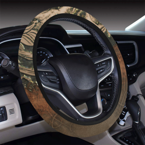 Awesome skull with rat Steering Wheel Cover with Elastic Edge