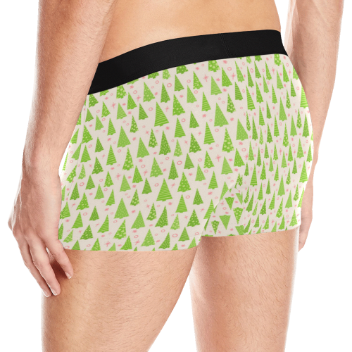 Christmas Trees Forest Pattern Men's Boxer Briefs with Merged Design (Model  L10)