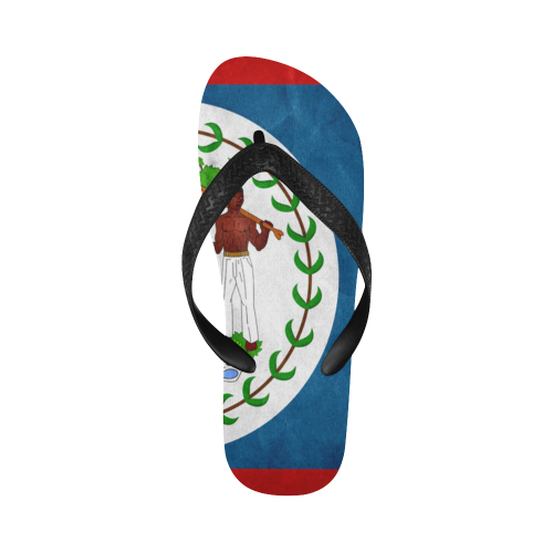 Belize Flag Flip Flops Flip Flops for Men/Women (Model 040)