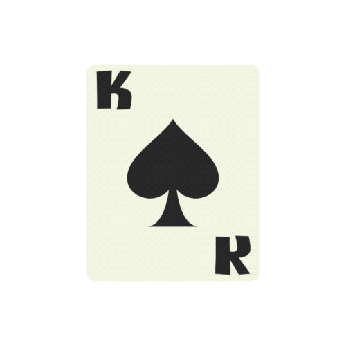 Playing Card King of Spades Rectangle Mousepad