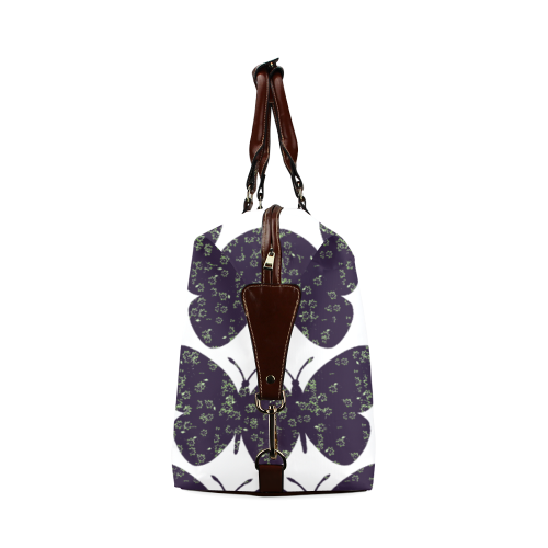 Butterflies Midnight Floral Classic Travel Bag (Model 1643) Remake