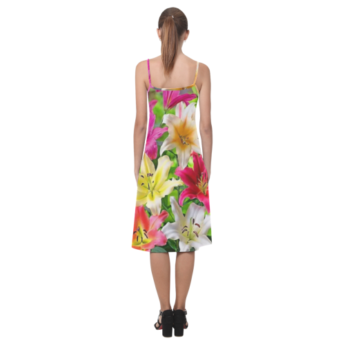 Real flowers Alcestis Slip Dress (Model D05)