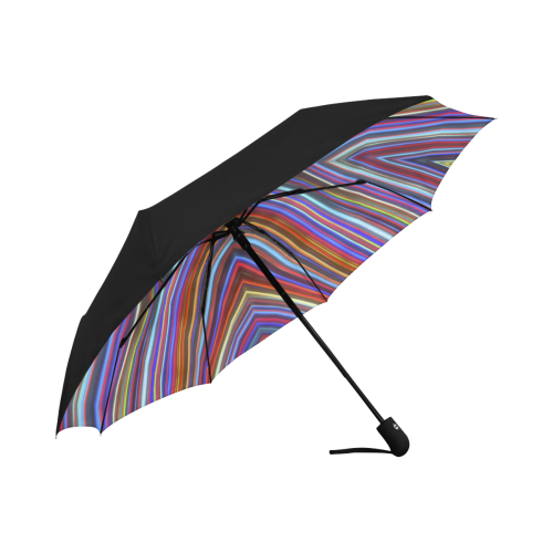 Wild Wavy X Lines 57 Anti-UV Auto-Foldable Umbrella (Underside Printing) (U06)