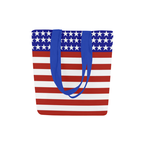 USA Patriotic Stars & Stripes Canvas Tote Bag (Model 1657)