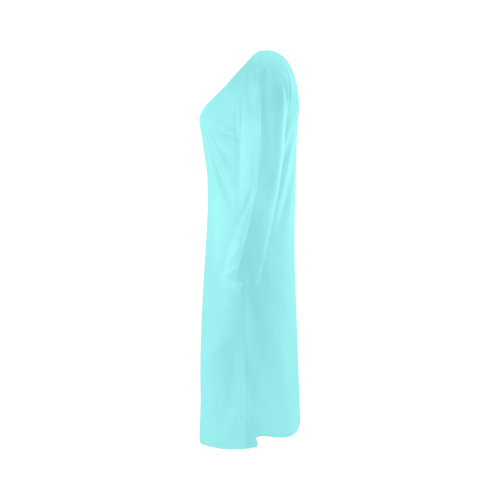 color ice blue Bateau A-Line Skirt (D21)