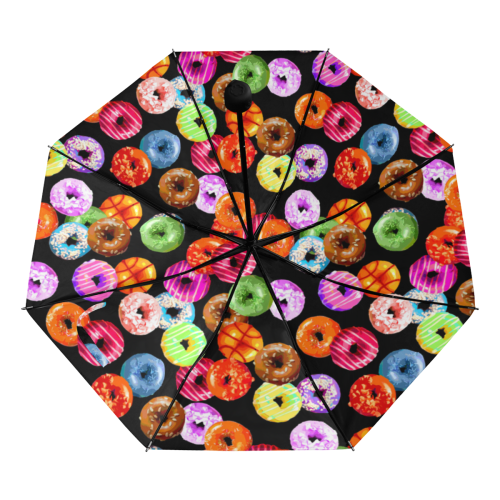 Colorful Yummy DONUTS pattern Anti-UV Foldable Umbrella (Underside Printing) (U07)