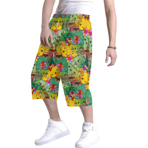 Fall by Nico Bielow Men's All Over Print Baggy Shorts (Model L37)