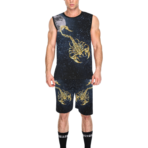 Scorpio and Moon All Over Print Basketball Uniform