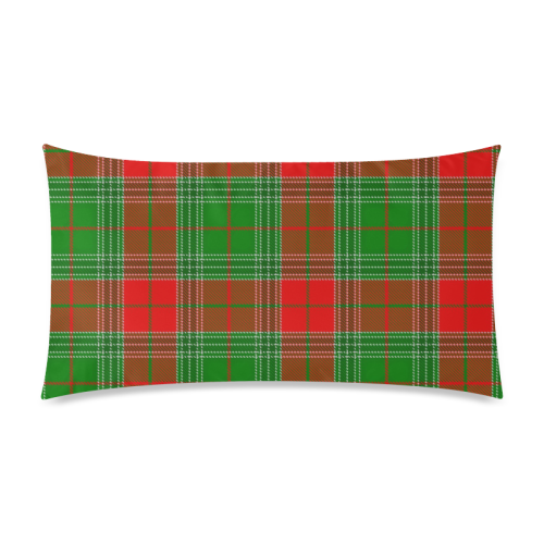 Christmas Plaid Rectangle Pillow Case 20"x36"(Twin Sides)