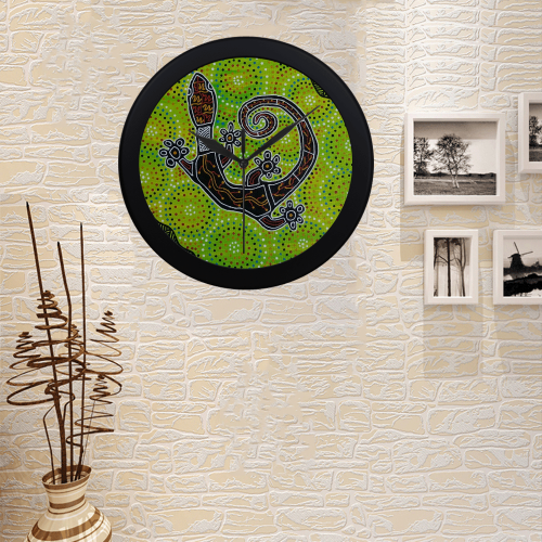 Gecko Circular Plastic Wall clock