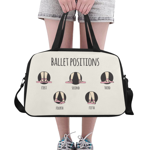 Ballet Positions Travel bag Fitness Handbag (Model 1671)