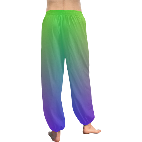 Rainbow Sidewalk Chalk Wash Women's All Over Print Harem Pants (Model L18)