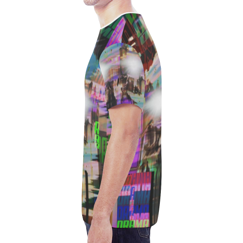Abstract New All Over Print T-shirt for Men/Large Size (Model T45)