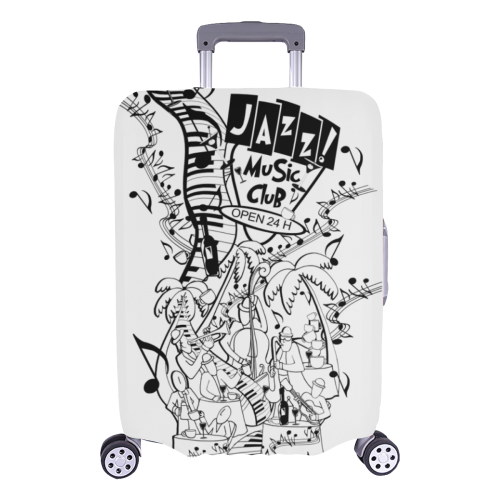 Luggage Cover Music Scene Luggage Cover/Large 26"-28"
