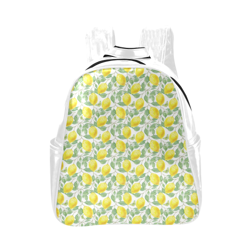 Lemons And Butterfly Multi-Pockets Backpack (Model 1636)