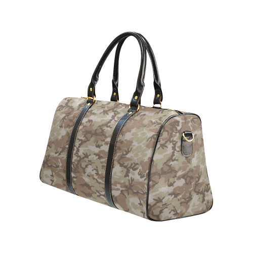 Woodland Desert Brown Camouflage New Waterproof Travel Bag/Large (Model 1639)