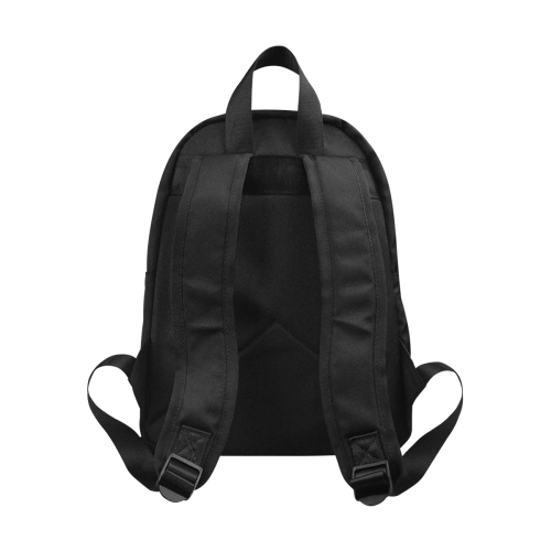 Chevron Blues Fabric School Backpack (Model 1682) (Medium)