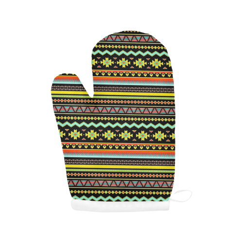 bright tribal Oven Mitt (Two Pieces)