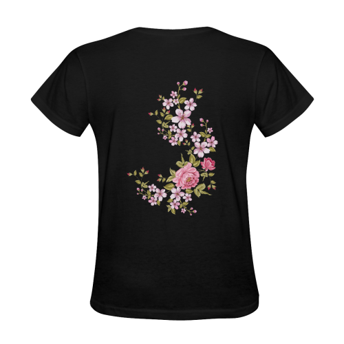 Pure Nature - Summer Of Pink Roses 1 Women's T-Shirt in USA Size (Two Sides Printing)