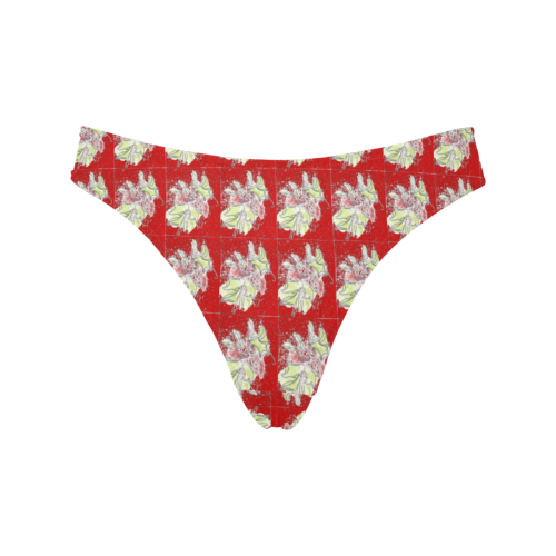 Red Christmas Thong Women's All Over Print Thongs (Model L30)
